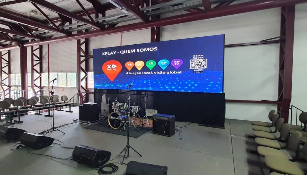 Painel LED indoor para eventos